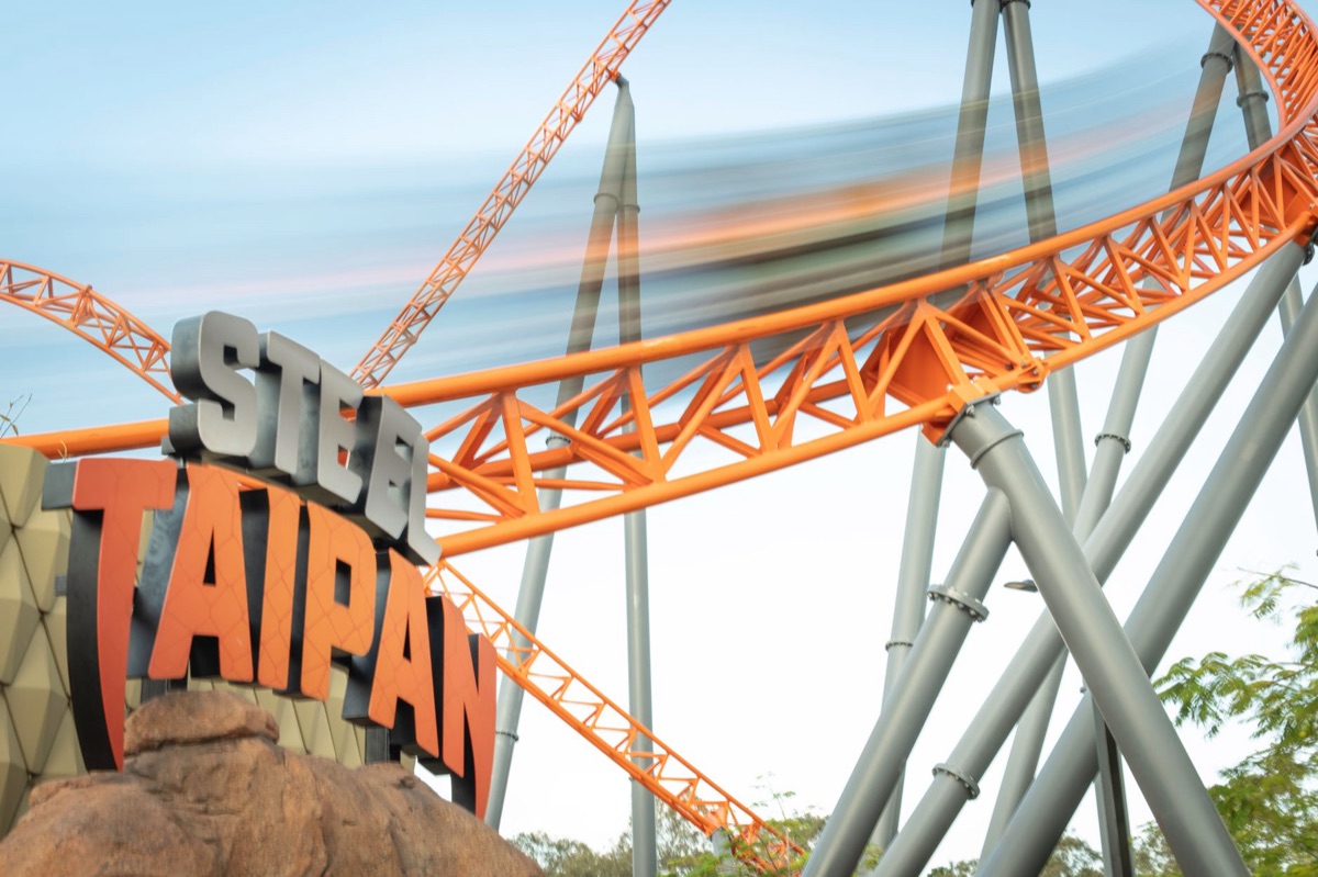 Universal Studios roller coaster queue