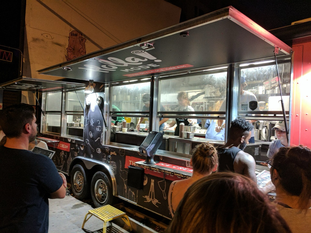 Taco truck in la street