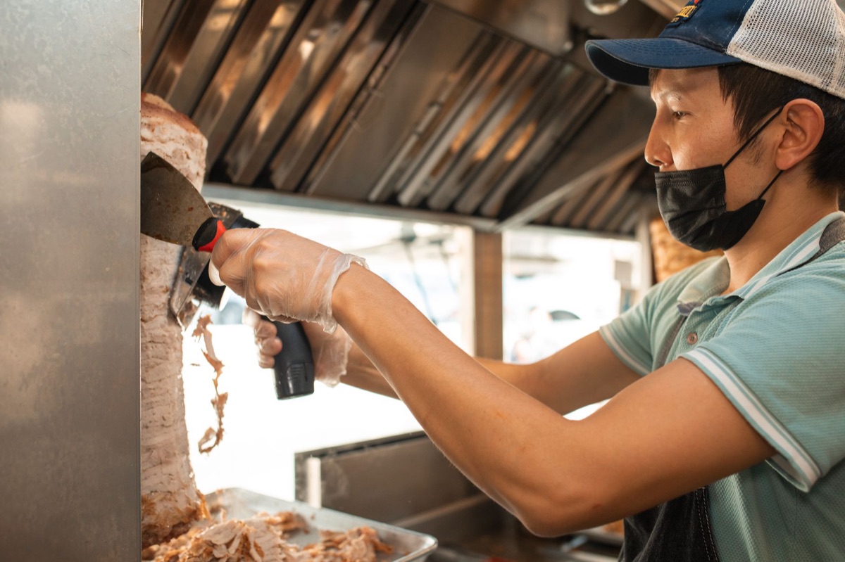Taco truck at la beach
