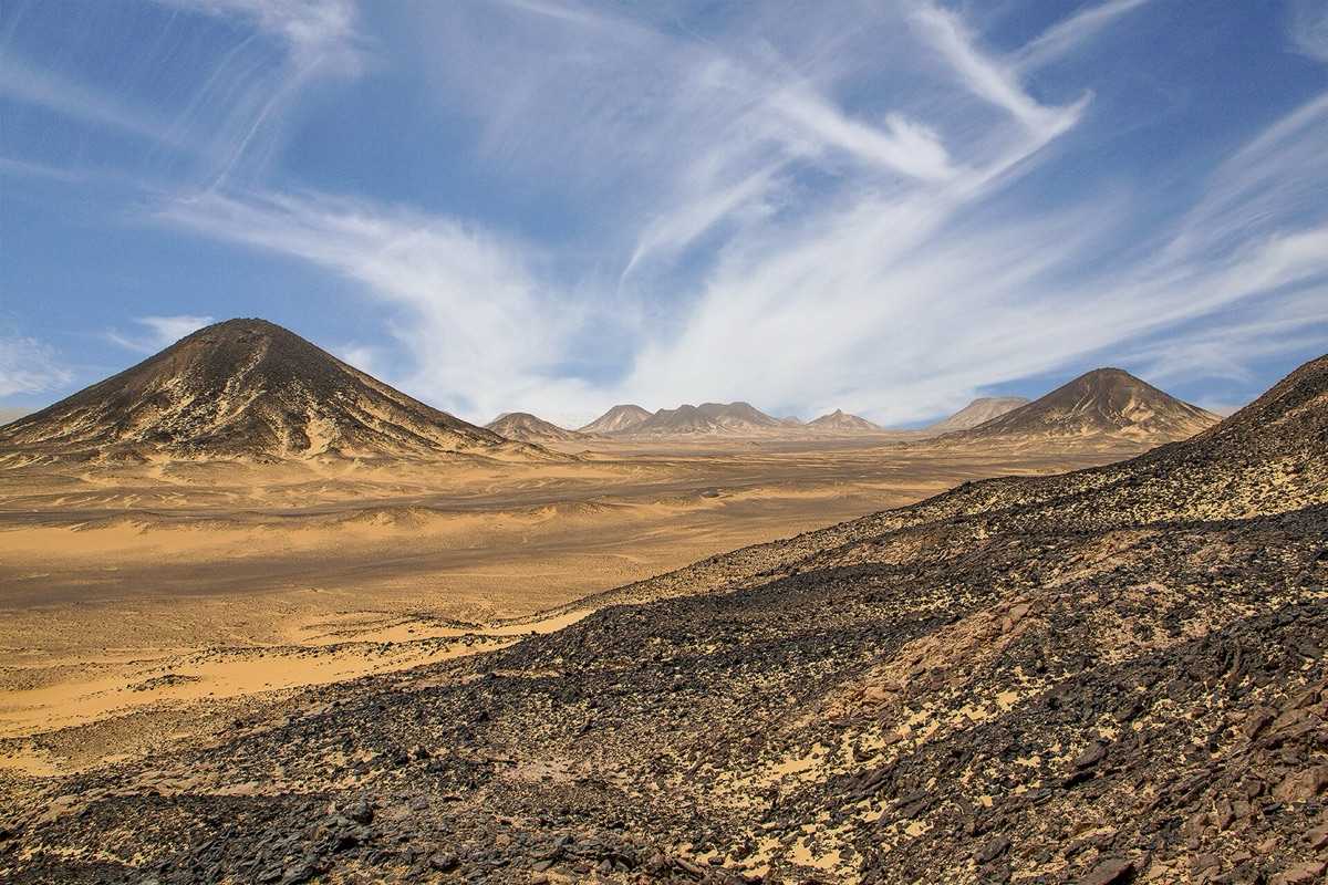 Landscape deserto con rocce rosse