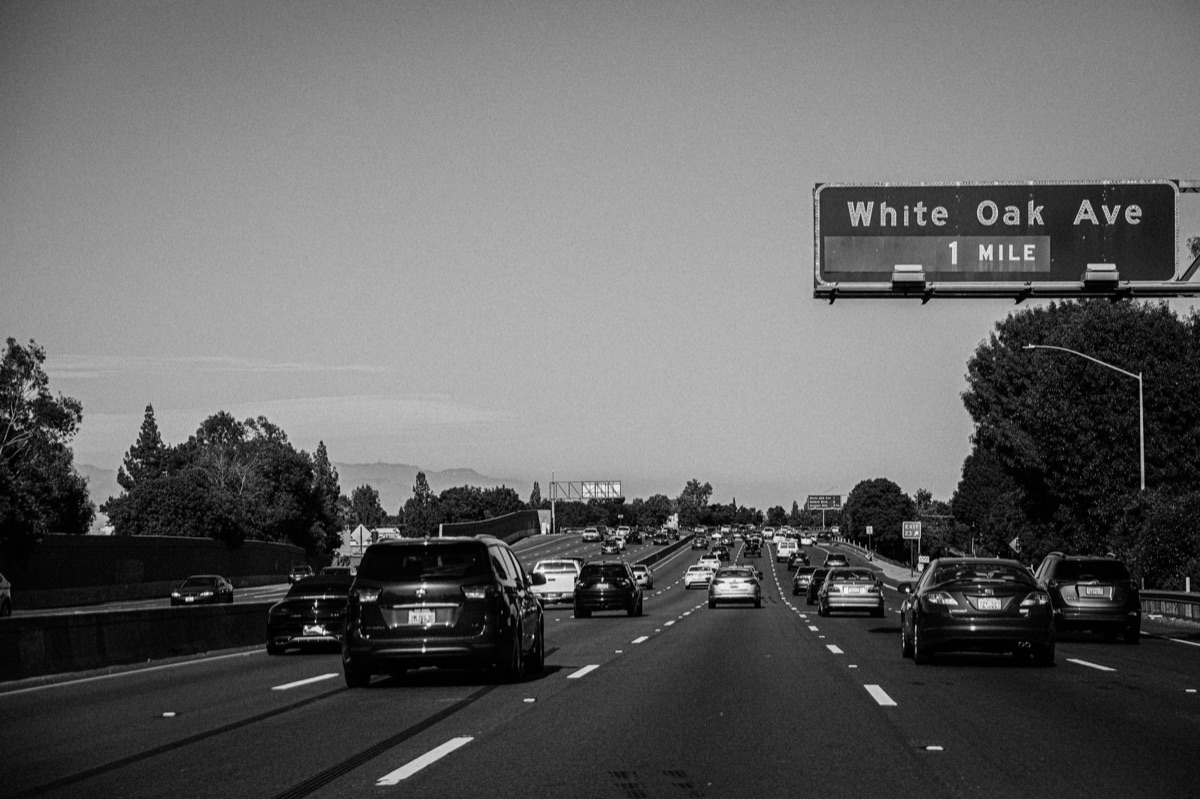 Sinal de trânsito em Los Angeles