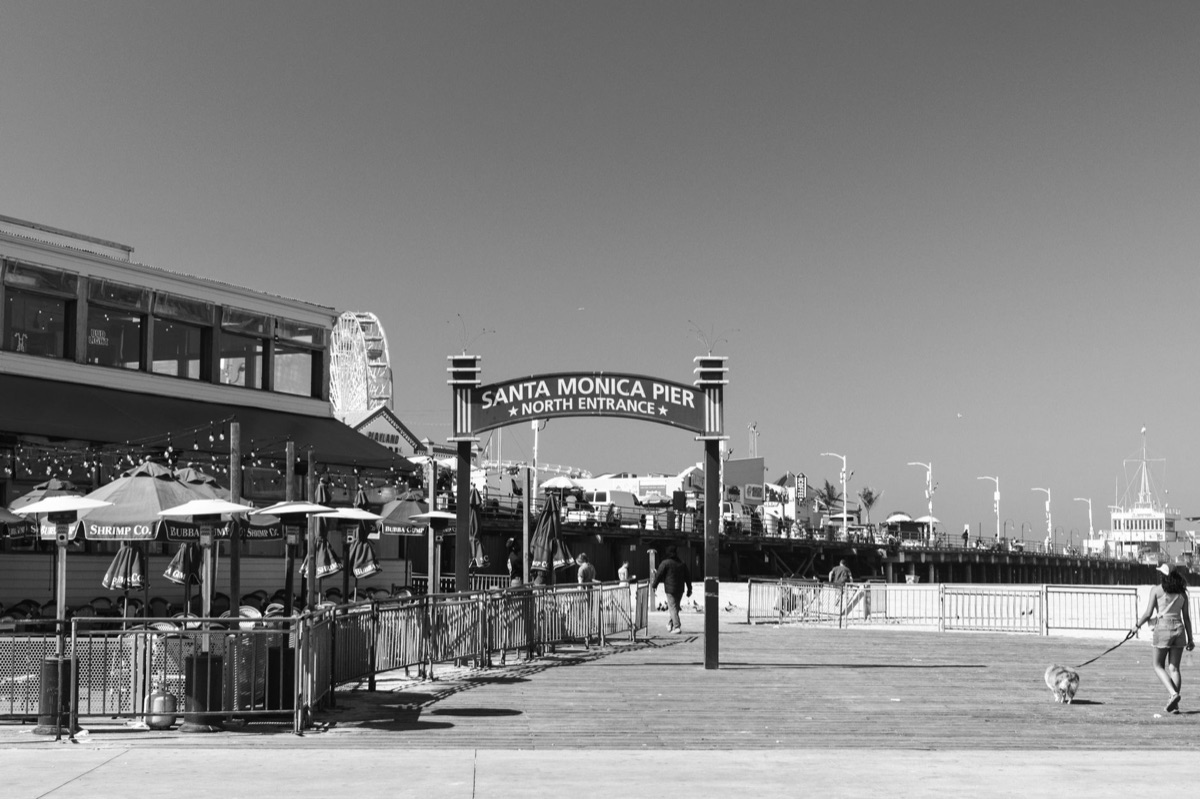 Pavé de plage à Santa Monica